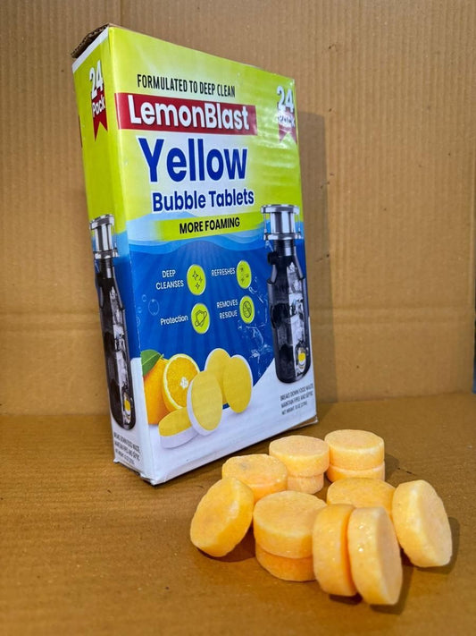 LemonBlast Yellow Bubble Tablets (24pc) 0jyzfu-7t