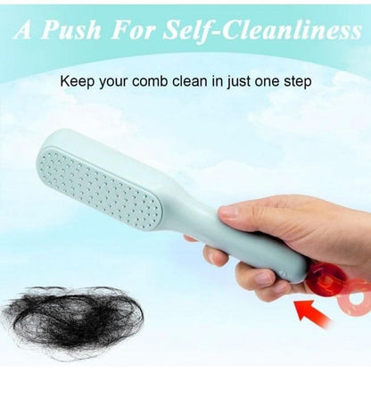 Self-cleaning Anti-static Massage Comb for Adults and Kids- Pack of 1 0jyzfu-7t
