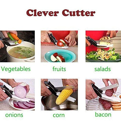 Clever Cutter - 2 in 1 Kitchen Knife / Cleaver Cutters 0jyzfu-7t