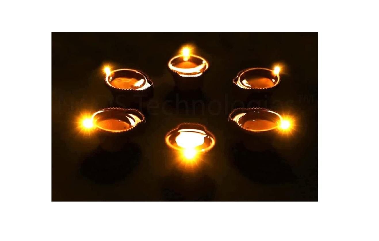LED Light Water Sensor Diyas Plastic with, Ambient Lights, (Pack of 6/12/18/24) 0jyzfu-7t