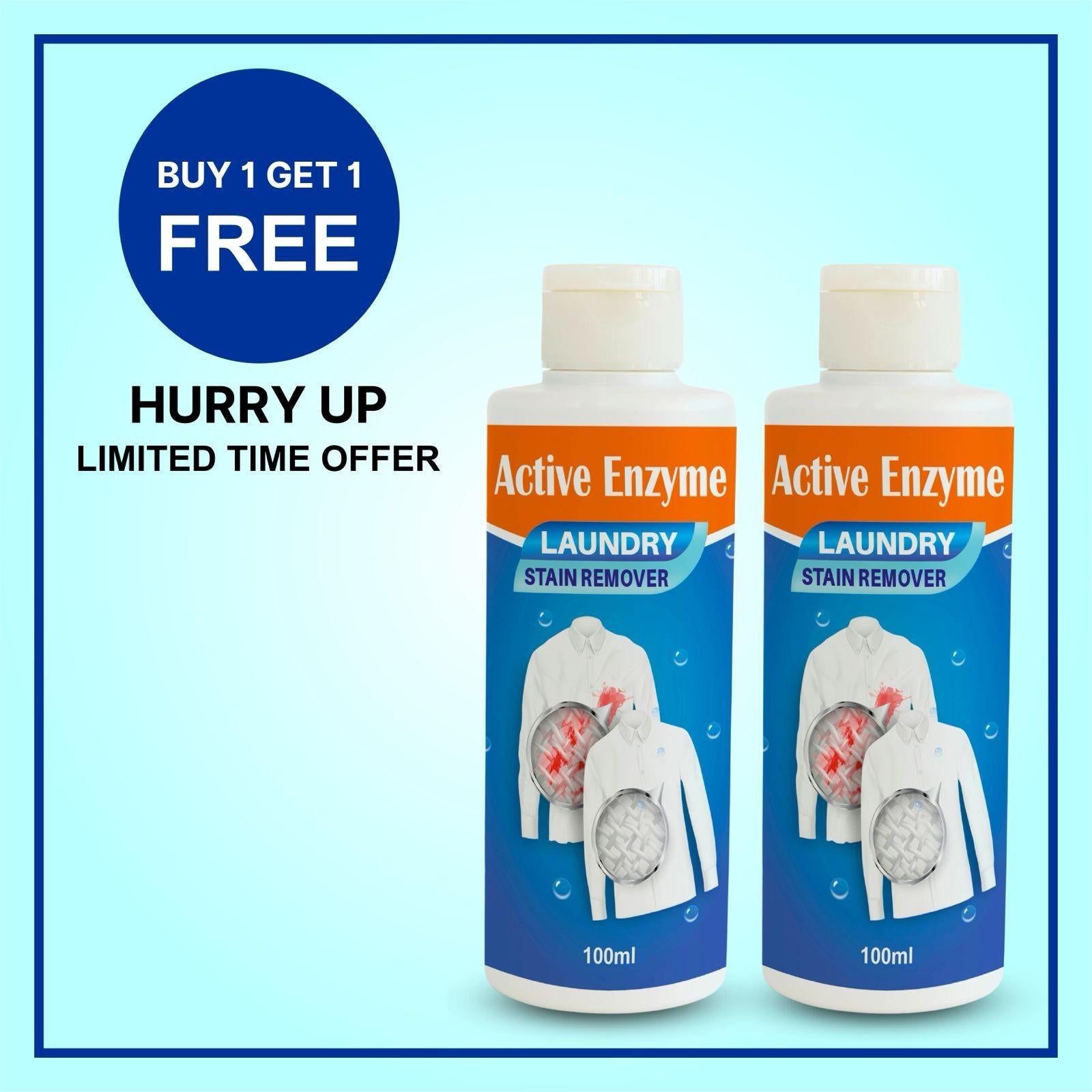 Active Enzyme Laundry Stain Remover (Pack of 2) 0jyzfu-7t
