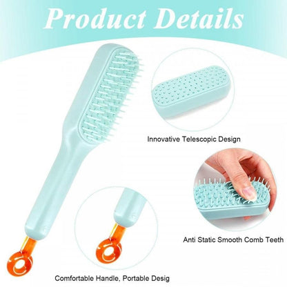 Self-cleaning Anti-static Massage Comb for Adults and Kids- Pack of 1 0jyzfu-7t